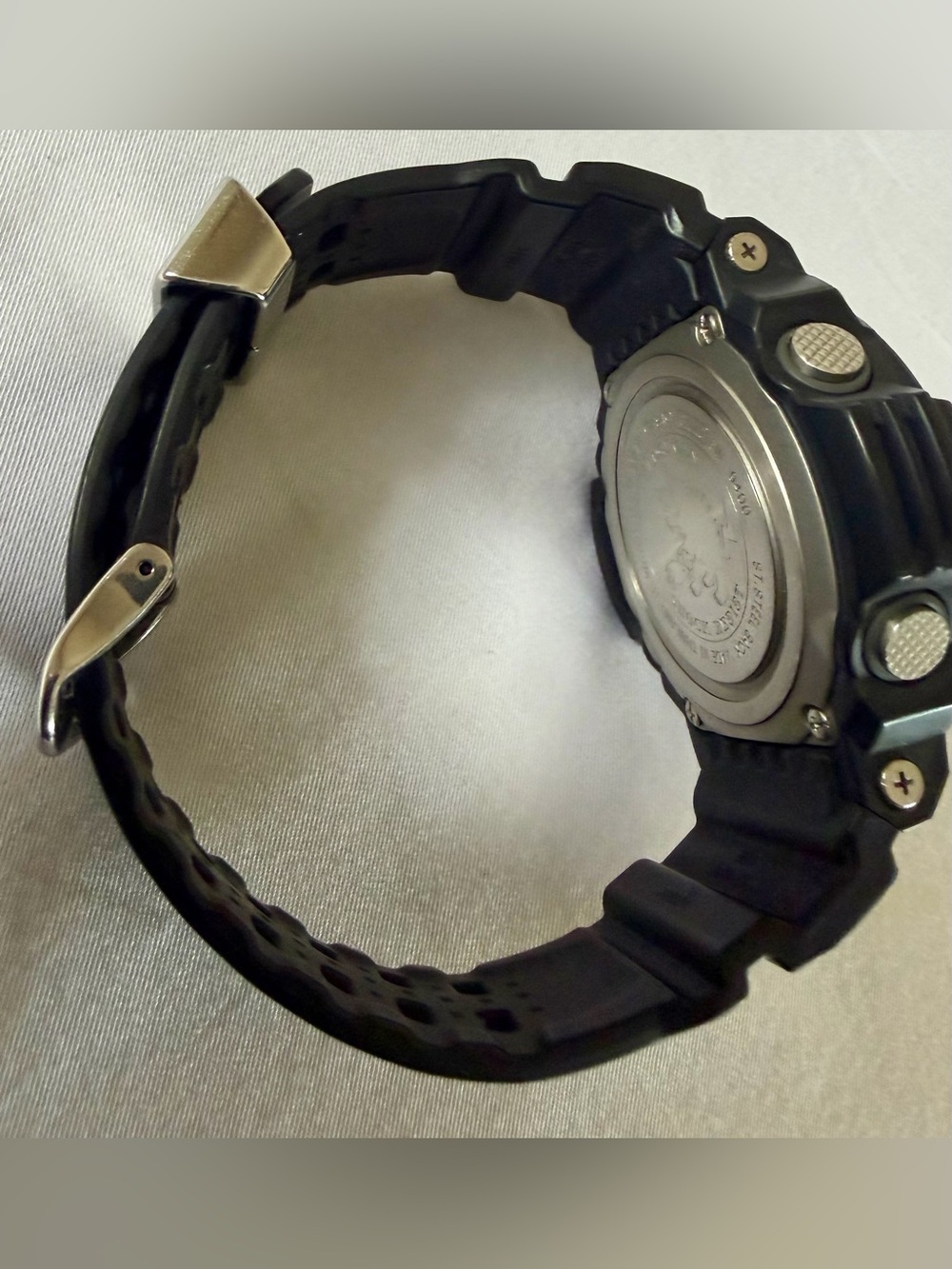 Casio Black Digital G-Shock Multi-Band 6 Watch with Red Accent - Picture 3 of 5